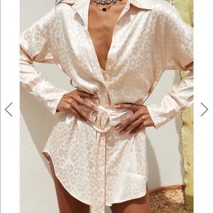 12th tribe champagne After Party dress szS